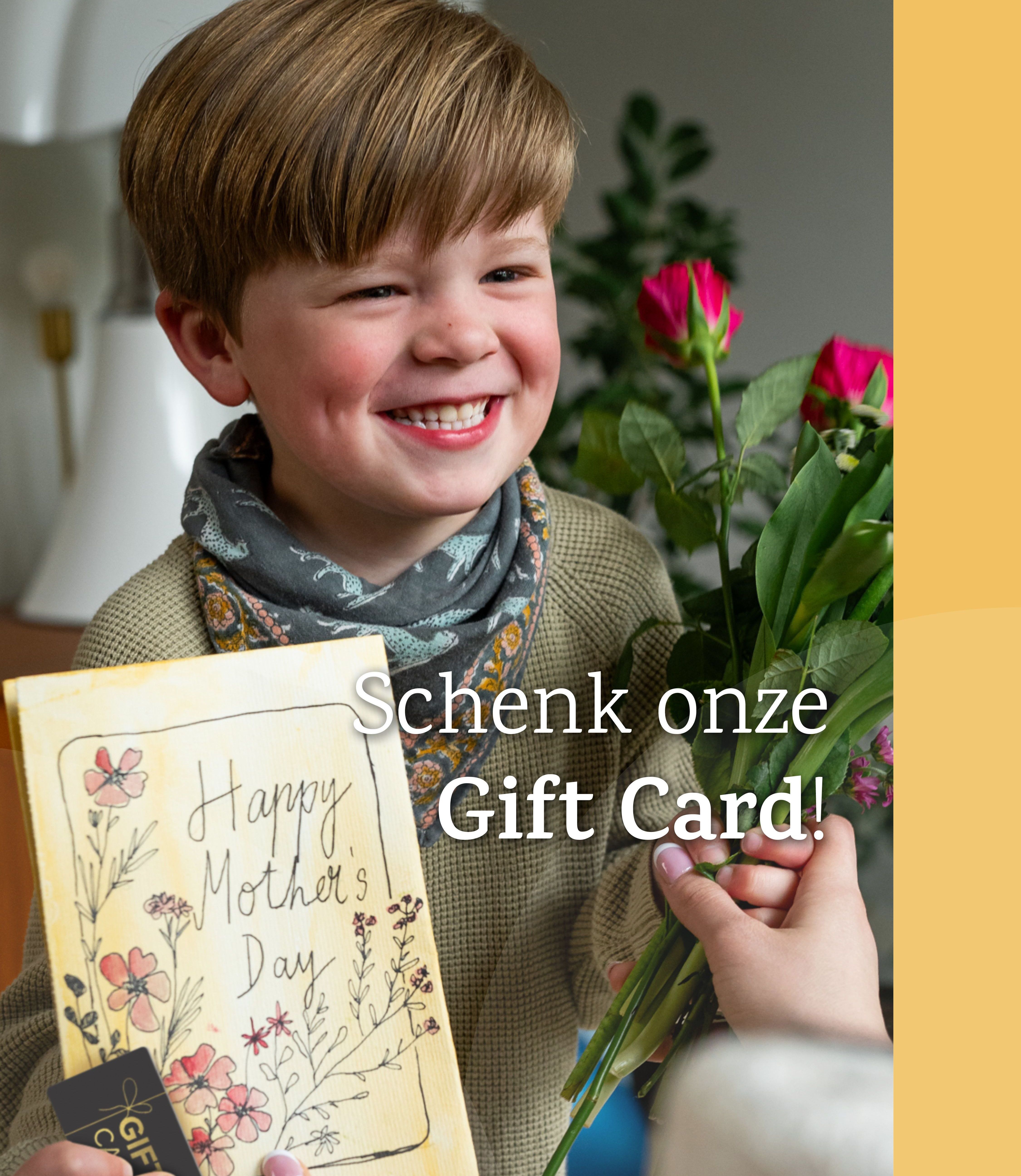 Schenk onze Gift Card voor Moederdag